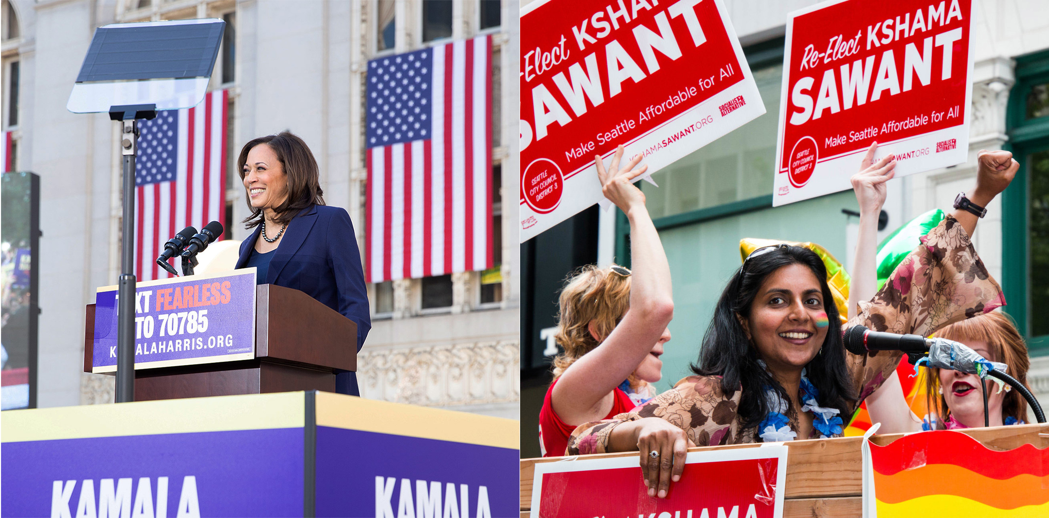 Kamala Harris and Kshama Sawant